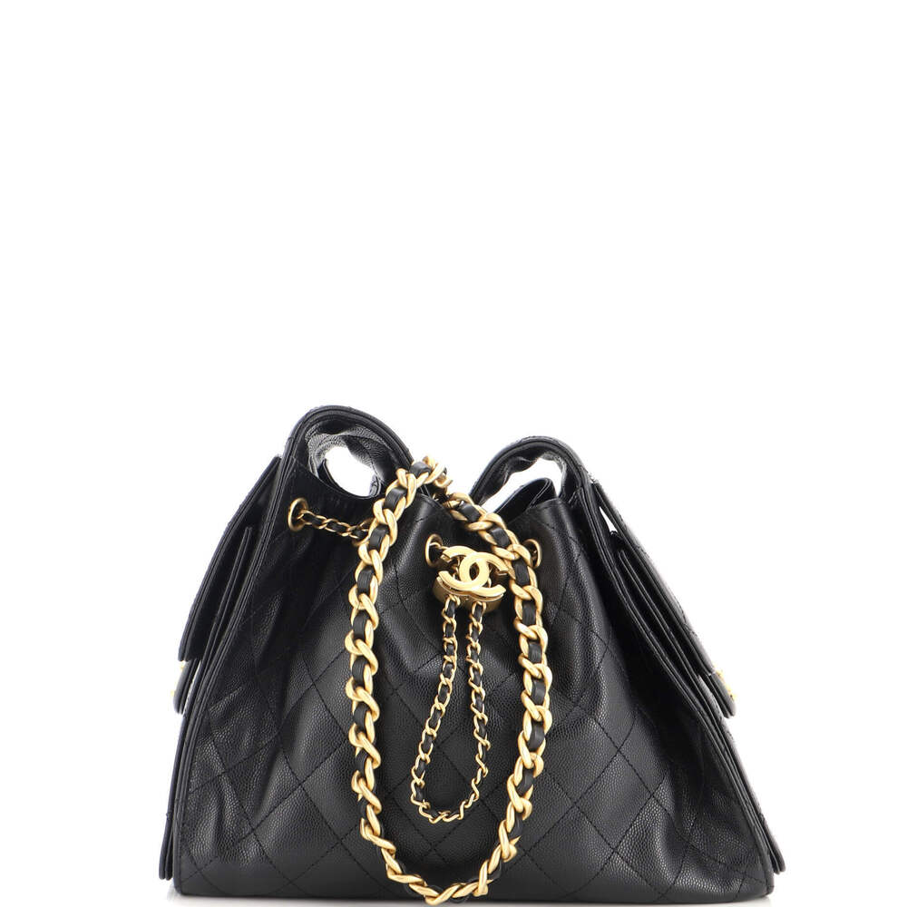 Chanel Small 25 Hobo Bag Quilted Caviar